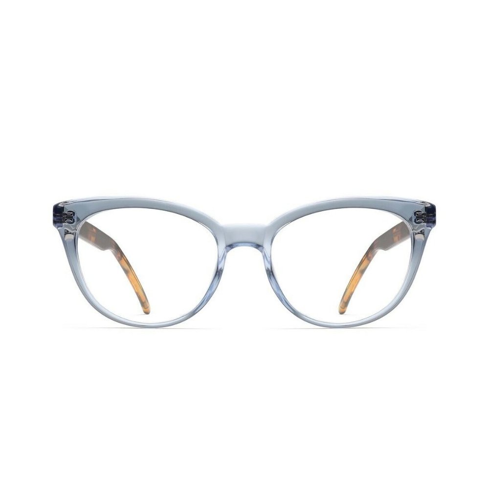 Robert Marc Nyc Eyeglasses Clear Blue Cat Eye Shape Size 54-21